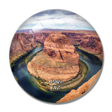 Page Horseshoe Bend Arizona USA 3D Fridge Magnet Crystal Glass