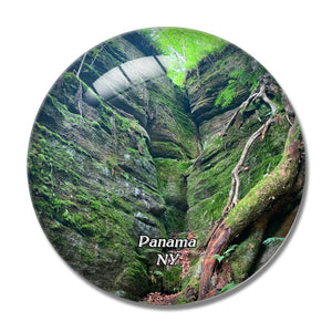 Panama Rocks Park NY USA 3D Fridge Magnet Crystal Glass