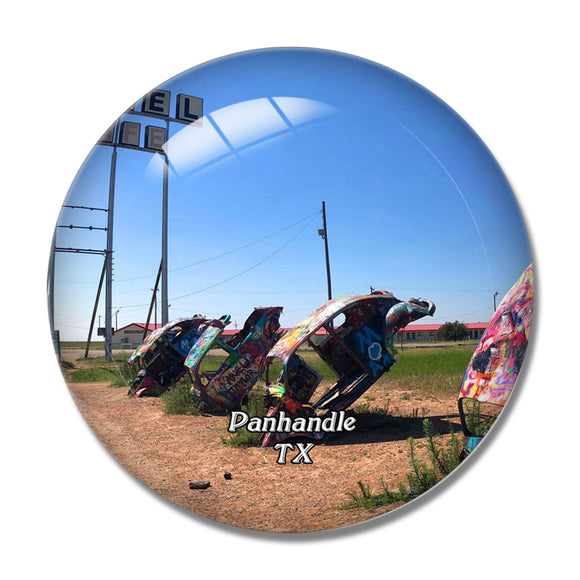 Panhandle Slug Bug Ranch Texas USA 3D Fridge Magnet Crystal Glass