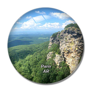 Paris Mount Magazine Arkansas USA 3D Fridge Magnet Crystal Glass