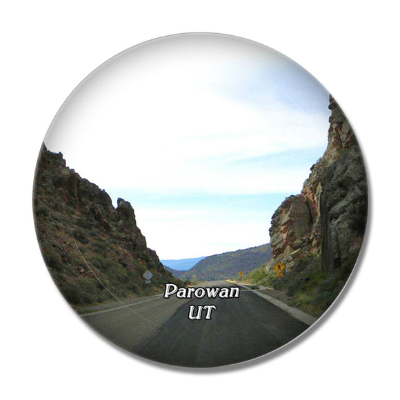 Parowan Gap Petroglyphs Utah USA 3D Fridge Magnet Crystal Glass