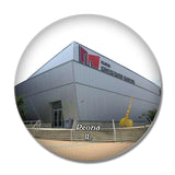 Peoria Riverfront Museum Illinois USA 3D Fridge Magnet Crystal Glass