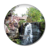 Pipestone Waterfall Minnesota USA 3D Fridge Magnet Crystal Glass