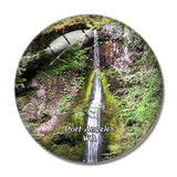 Port Angeles Marymere Falls Washington USA 3D Fridge Magnet Crystal Glass