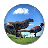 Regent Enchanted Highway North Dakota USA 3D Fridge Magnet Crystal Glass