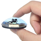 Richmond Virginia Museum USA 3D Fridge Magnet Crystal Glass