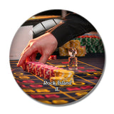 Rock Island Casino Illinois USA 3D Fridge Magnet Crystal Glass