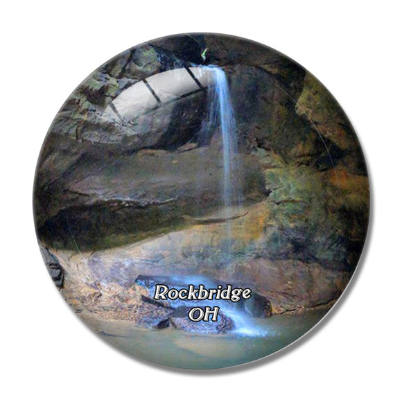 Rockbridge Nature Preserve Ohio USA 3D Fridge Magnet Crystal Glass