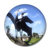 Rockport Beach Texas USA 3D Fridge Magnet Crystal Glass