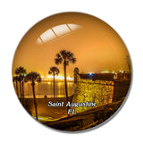 Saint Augustine Fort Florida USA 3D Fridge Magnet Crystal Glass