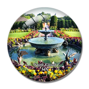 Saint Cloud Clemens Gardens Minnesota USA 3D Fridge Magnet Crystal Glass