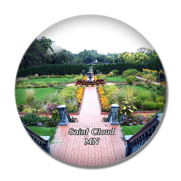 Saint Cloud Munsinger Gardens Minnesota USA 3D Fridge Magnet Crystal Glass