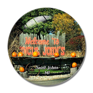 Saint Johns Mill Michigan USA 3D Fridge Magnet Crystal Glass