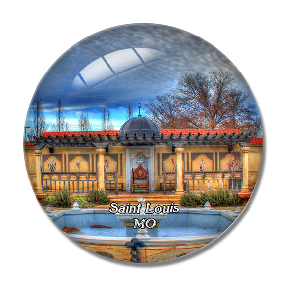 Saint Louis Missouri Botanical Garden USA 3D Fridge Magnet Crystal Glass