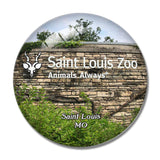 Saint Louis Zoo Missouri USA 3D Fridge Magnet Crystal Glass