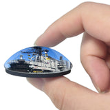 San Diego USS Midway Museum California USA 3D Fridge Magnet Crystal Glass