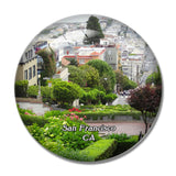 San Francisco Lombard Street California USA 3D Fridge Magnet Crystal Glass