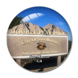 San Marcos Double Peak Park California USA 3D Fridge Magnet Crystal Glass