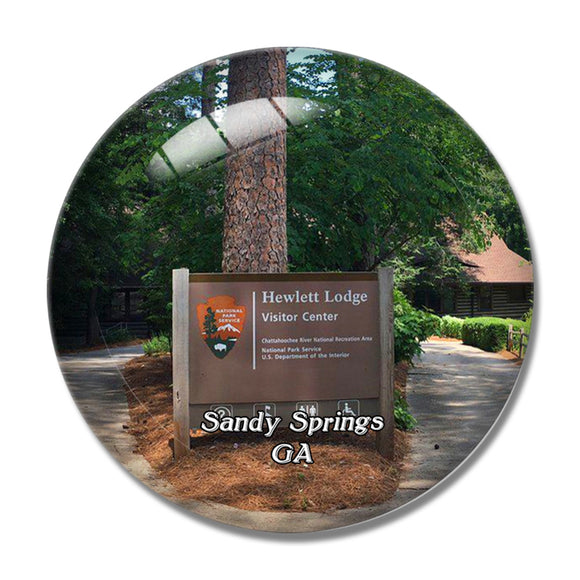 Sandy springs National Park Georgia USA 3D Fridge Magnet Crystal Glass