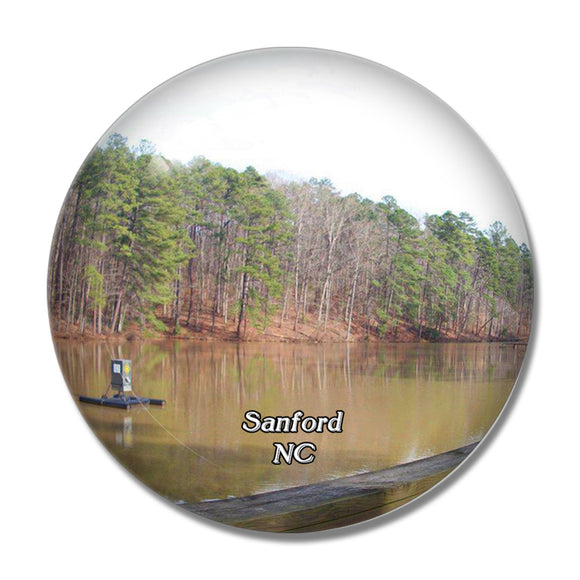 Sanford Park Lake North Carolina USA 3D Fridge Magnet Crystal Glass