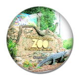 Sanford Zoo Florida USA 3D Fridge Magnet Crystal Glass