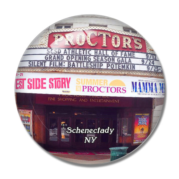 Schenectady Proctor's Theater NY USA 3D Fridge Magnet Crystal Glass