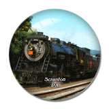 Scranton Steamtrain Museum Pennsylvania USA 3D Fridge Magnet Crystal Glass