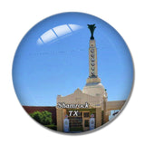Shamrock Tower Station Texas USA 3D Fridge Magnet Crystal Glass
