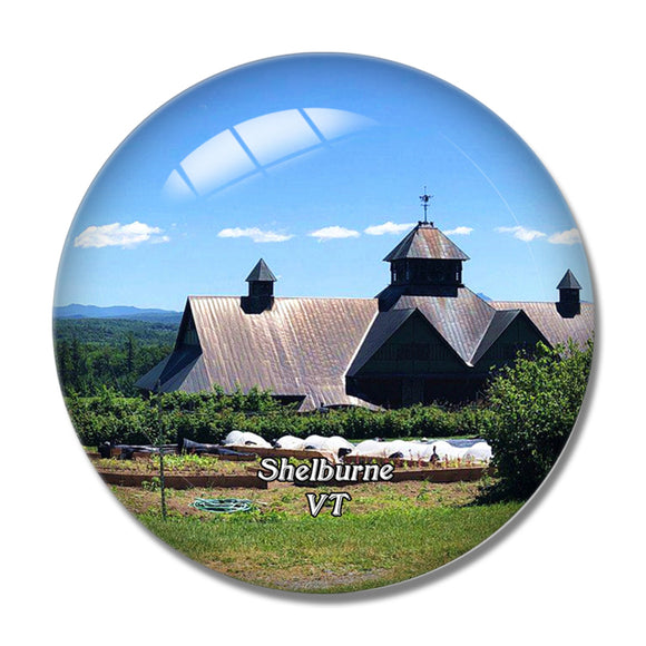 Shelburne Farms Vermont USA 3D Fridge Magnet Crystal Glass