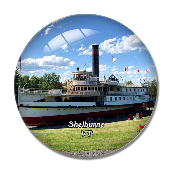 Shelburne Museum Vermont USA 3D Fridge Magnet Crystal Glass
