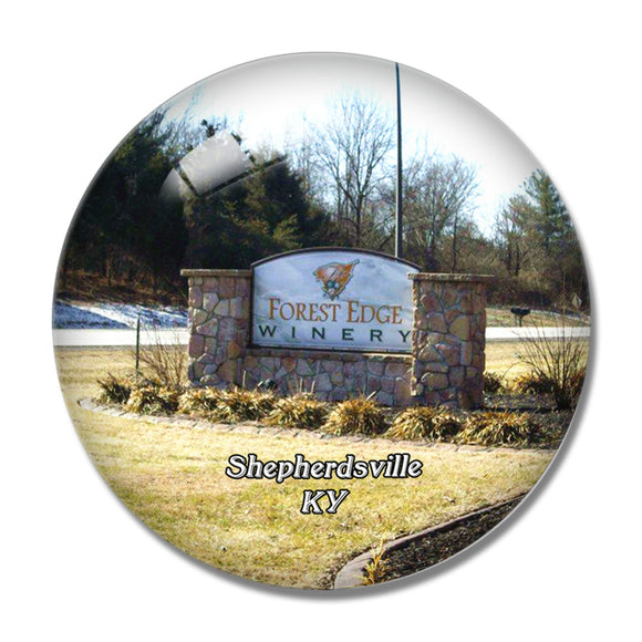 Shepherdsville Forest Edge Winery Kentucky USA 3D Fridge Magnet Crystal Glass
