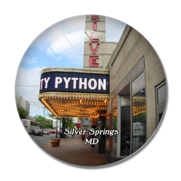 Silver Springs Museum Maryland USA 3D Fridge Magnet Crystal Glass