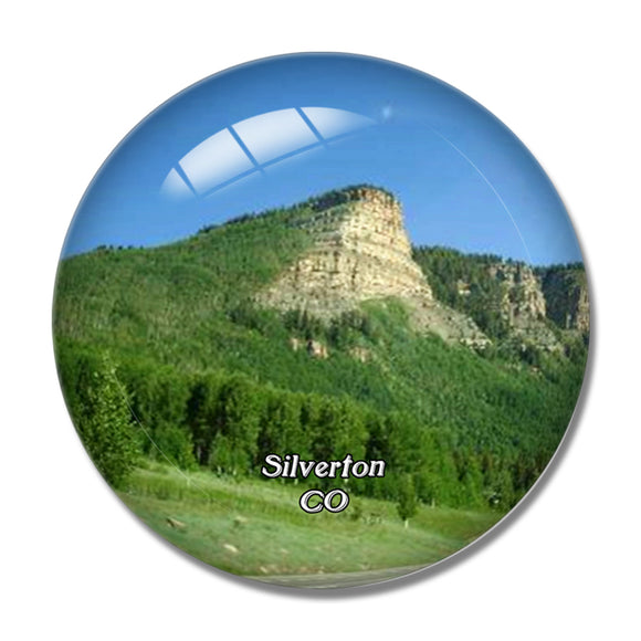 Silverton Million Dollar Highway Colorado USA 3D Fridge Magnet Crystal Glass
