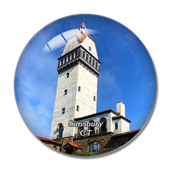 Simsbury Talcott Mountain Park Connecticut USA 3D Fridge Magnet Crystal Glass