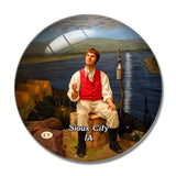 Sioux  Statue Iowa USA 3D Fridge Magnet Crystal Glass