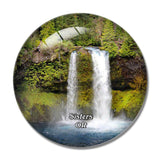 Sisters Falls Oregon USA 3D Fridge Magnet Crystal Glass