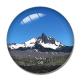 Sisters McKenzie Mount Oregon USA 3D Fridge Magnet Crystal Glass
