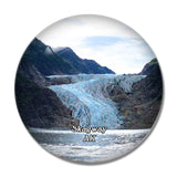 Skagway Davidson Glacier Alaska USA 3D Fridge Magnet Crystal Glass