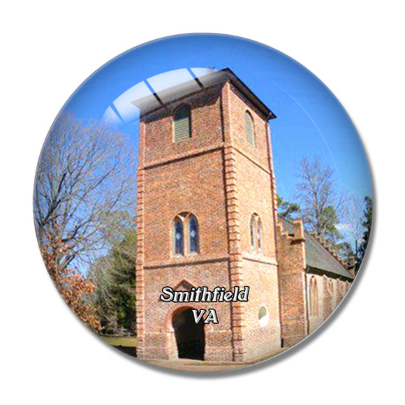 Smithfield Church Virginia USA 3D Fridge Magnet Crystal Glass