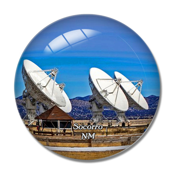 Socorro Observatory New Mexico USA 3D Fridge Magnet Crystal Glass