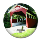 Somerset Historical Center Pennsylvania USA 3D Fridge Magnet Crystal Glass