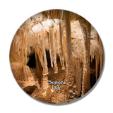 Sonora Cavern Texas USA 3D Fridge Magnet Crystal Glass