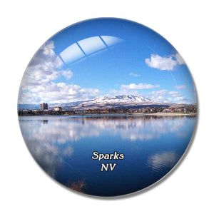 Sparks Marina Park Nevada USA 3D Fridge Magnet Crystal Glass