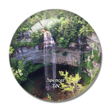 Spencer Falls Tennessee USA 3D Fridge Magnet Crystal Glass
