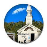 St. Johnsbury Dog Chapel Vermont USA 3D Fridge Magnet Crystal Glass