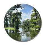 St.Martinville Lake Louisiana USA 3D Fridge Magnet Crystal Glass