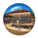 Statesville Fort Dobbs North Carolina USA 3D Fridge Magnet Crystal Glass