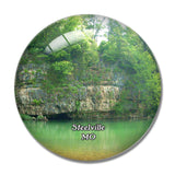 Steelville Bass River Missouri USA 3D Fridge Magnet Crystal Glass