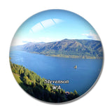 Stevenson Washington USA 3D Fridge Magnet Crystal Glass