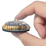 France Louvre Museum Paris 3D Fridge Magnet Crystal Glass